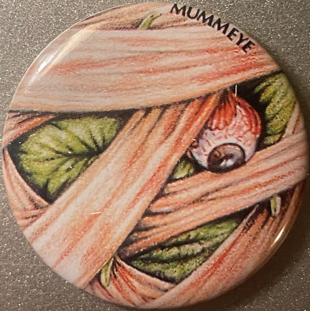 Vintage 1980s Mummeye Pin 📌 Madballs and Garbage Pail Kids Inspired