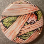 Vintage 1980s Mummeye Pin 📌 Madballs and Garbage Pail Kids Inspired