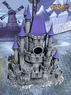 Mimic Castle 3D Printed Dice Tower- Fate's End Collection- Conquer the Mysteries of the Mimic Castle! - Black / Yes- Include Random Dice Set