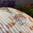 Moonstone Trinity Knot Necklace