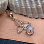 Moonstone Trinity Knot Necklace