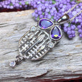 Cairn Tassel Mackintosh Amethyst Necklace - 18