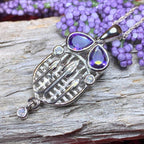 Cairn Tassel Mackintosh Amethyst Necklace - 18
