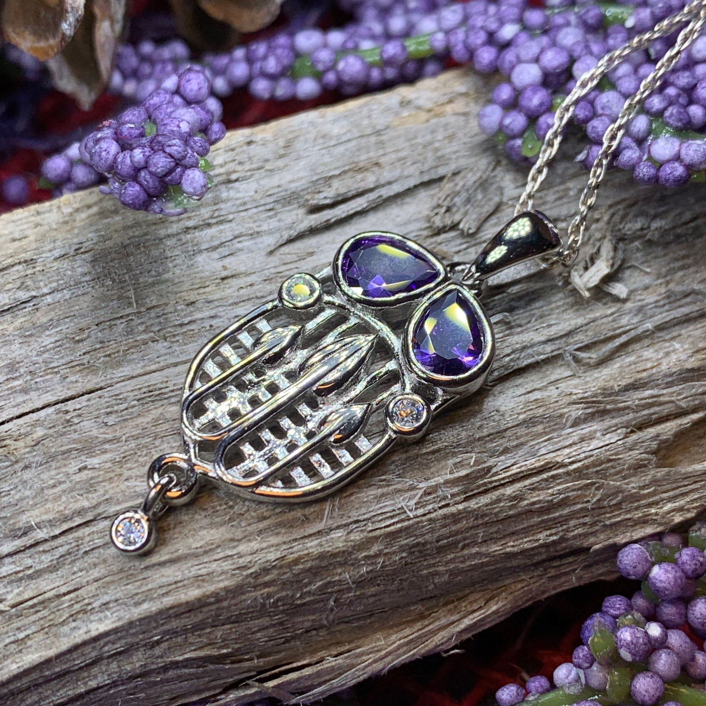 Cairn Tassel Mackintosh Amethyst Necklace