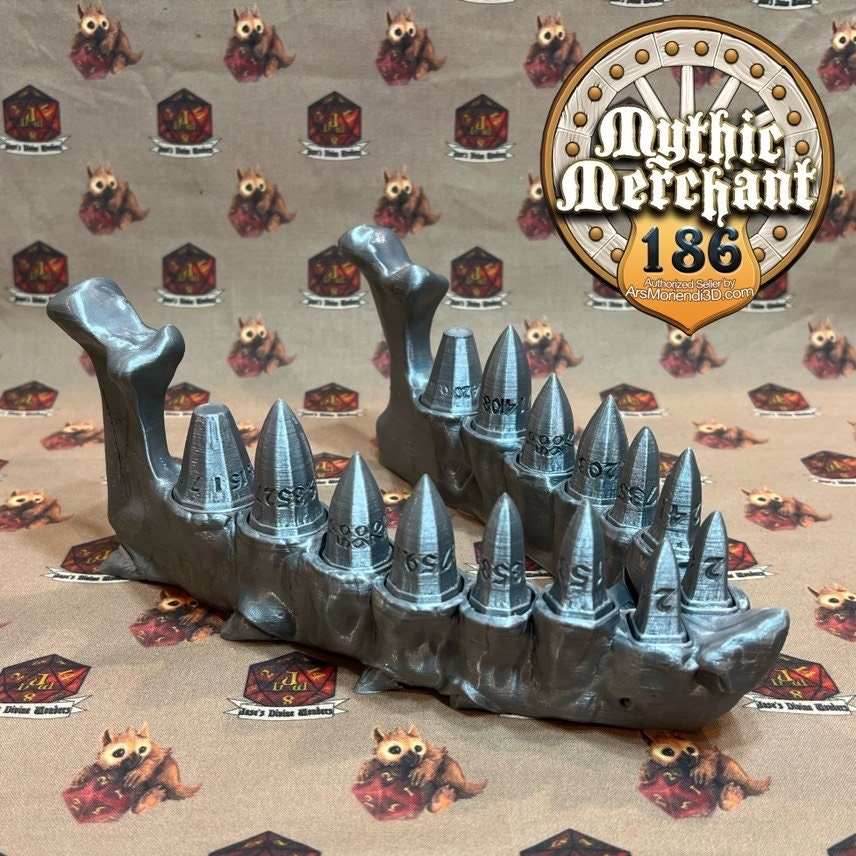 Dragon tooth Dice set - Bone / D2
