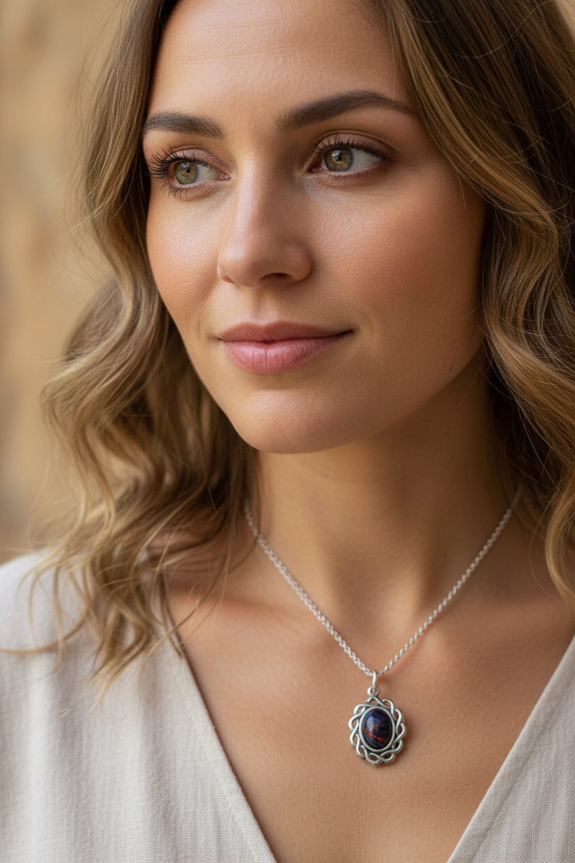 Margie Celtic Heathergems Necklace