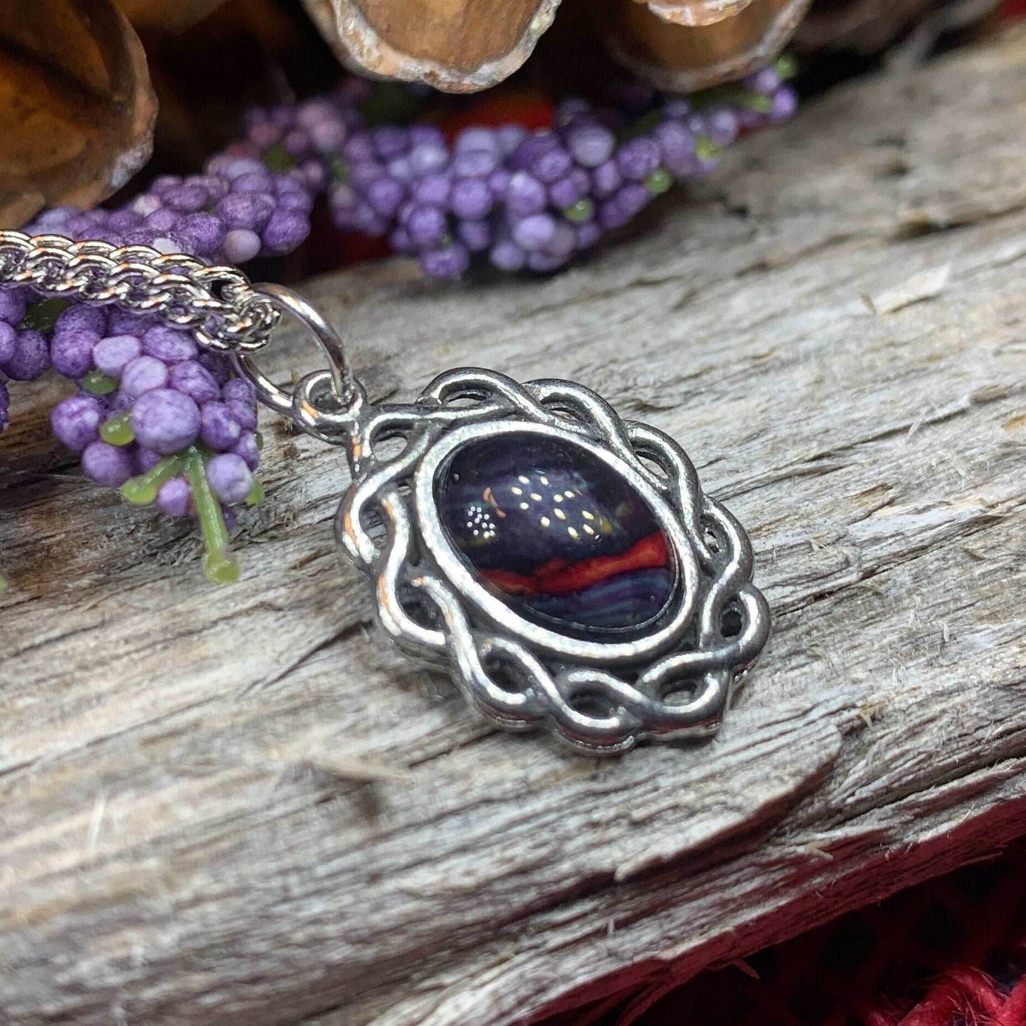 Margie Celtic Heathergems Necklace - Green