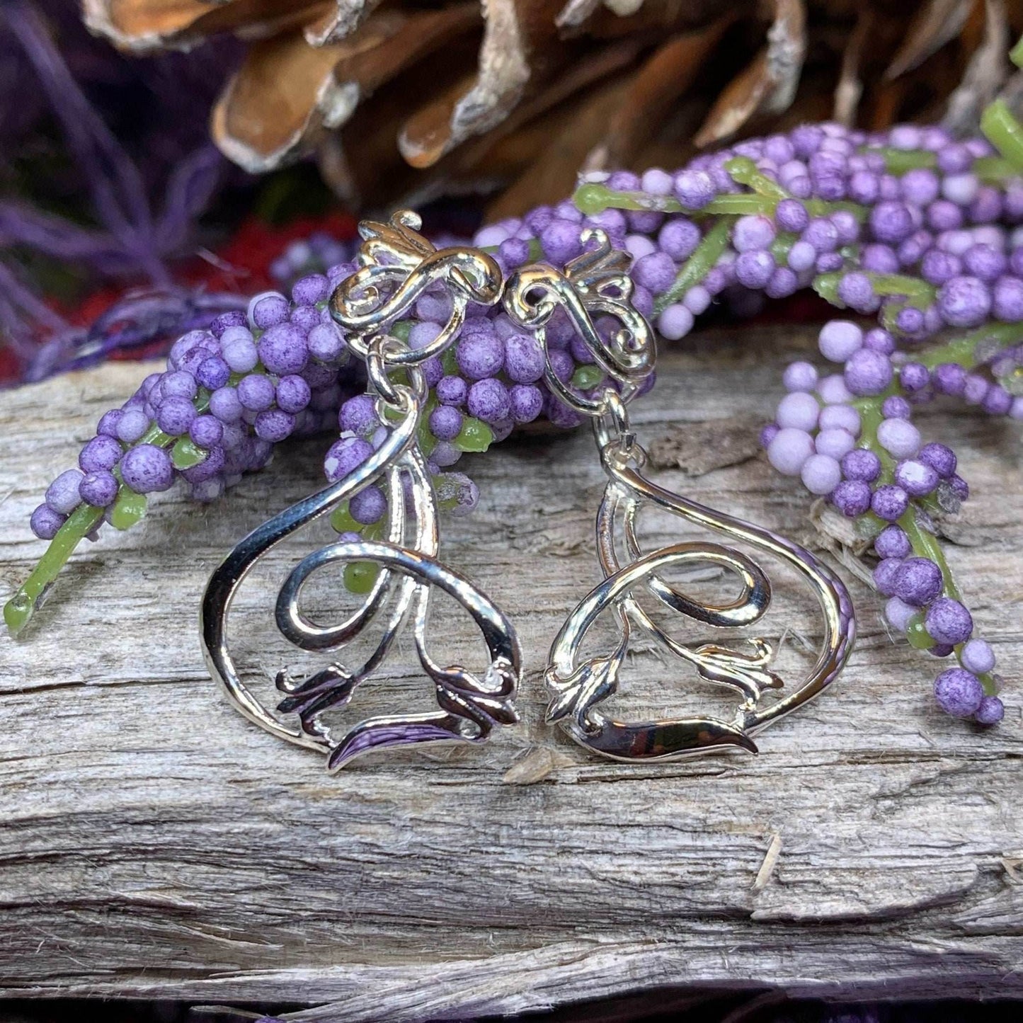 Bluebell Art Deco Earrings - 