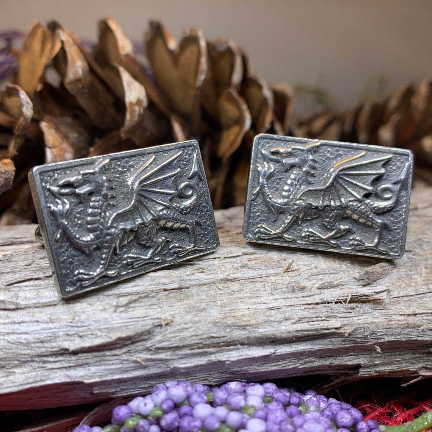 Aeron Welsh Dragon Cuff Links - 