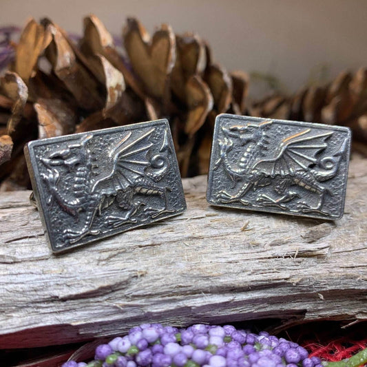 Aeron Welsh Dragon Cuff Links - 