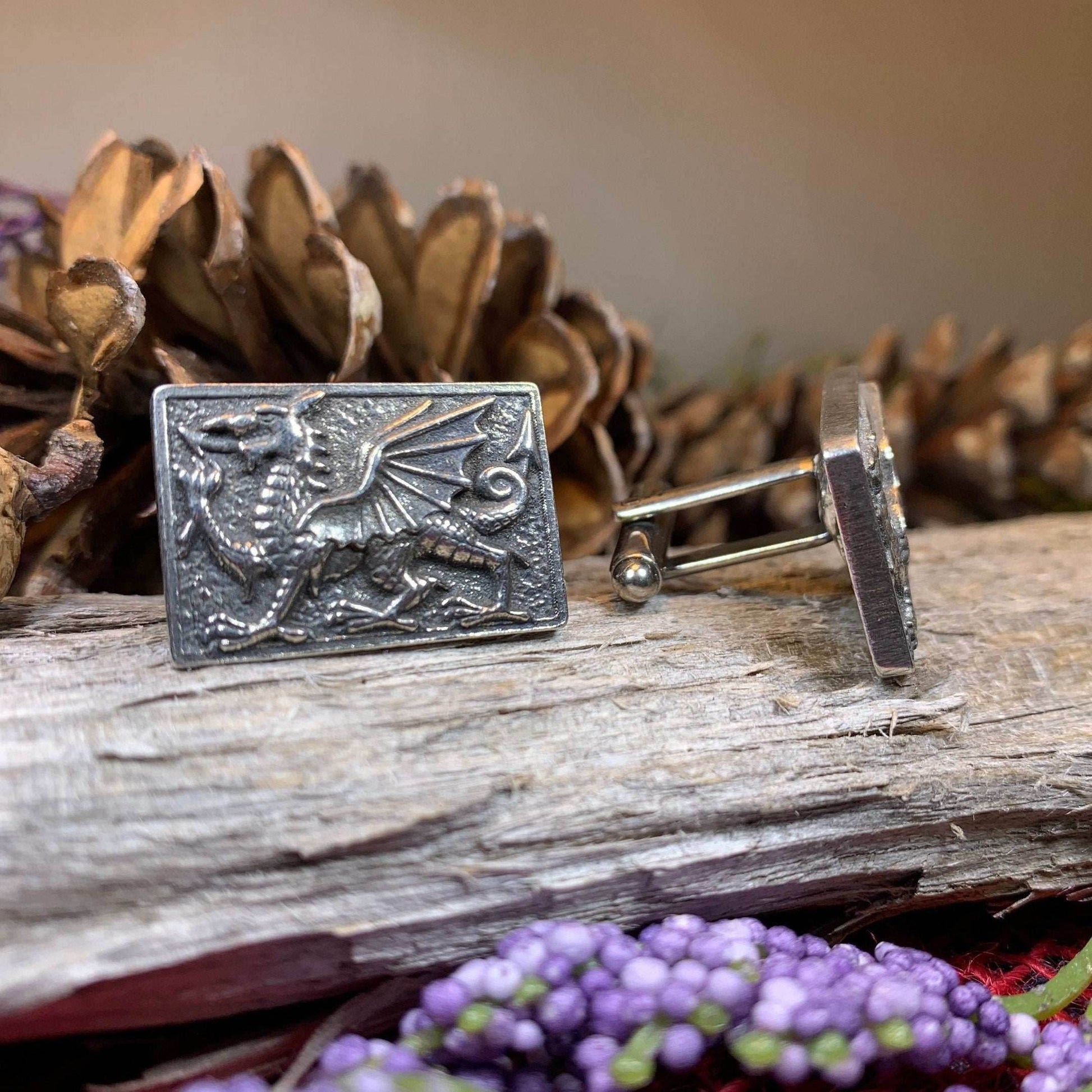 Aeron Welsh Dragon Cuff Links - 