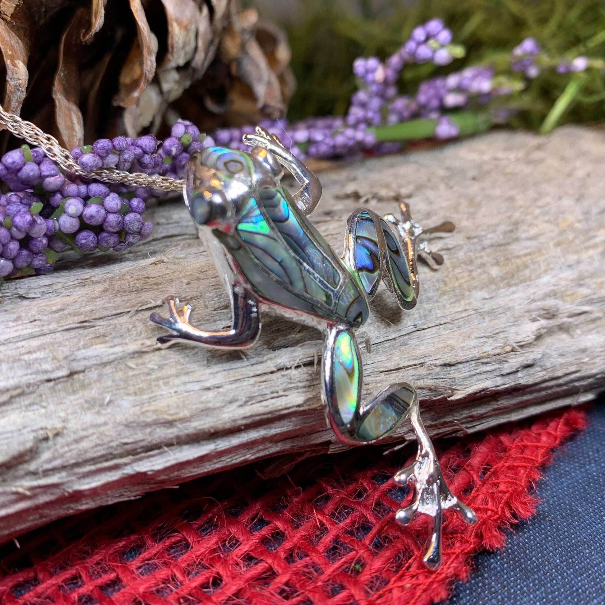 Abalone Frog Necklace - 18