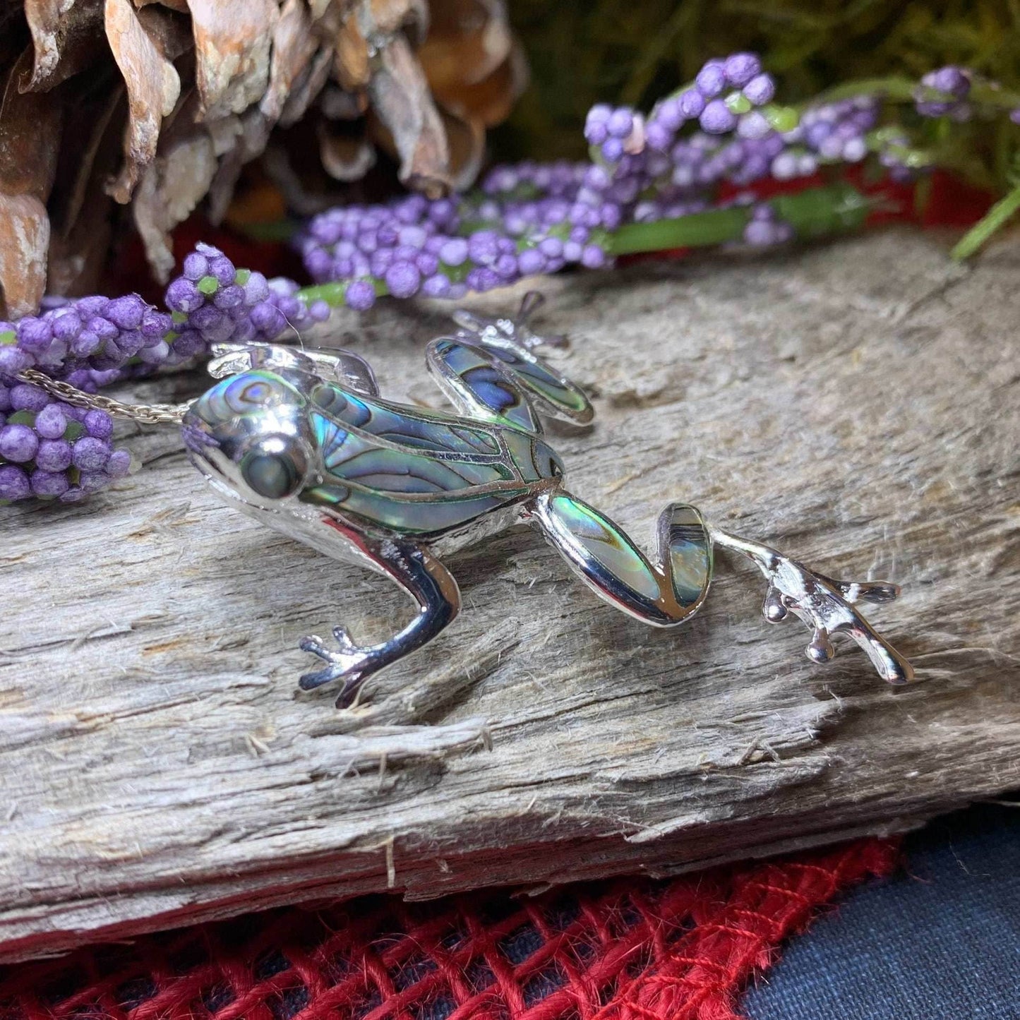 Abalone Frog Necklace - 18