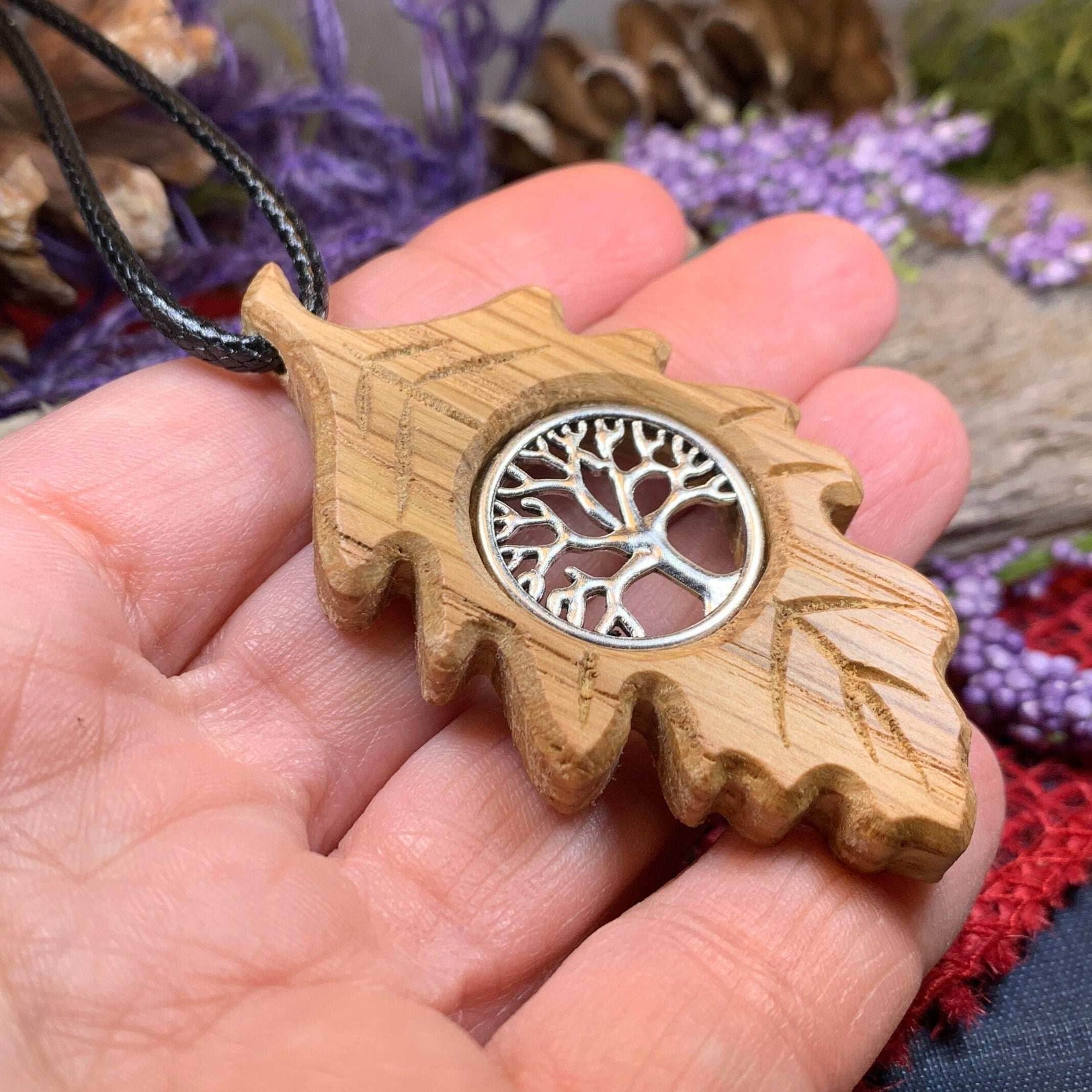 Weirwood Irish Oak Tree of Life Necklace - 