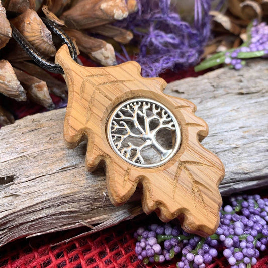 Weirwood Irish Oak Tree of Life Necklace - 