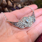 Glorious Celtic Wheel of Life Necklace - Amethyst