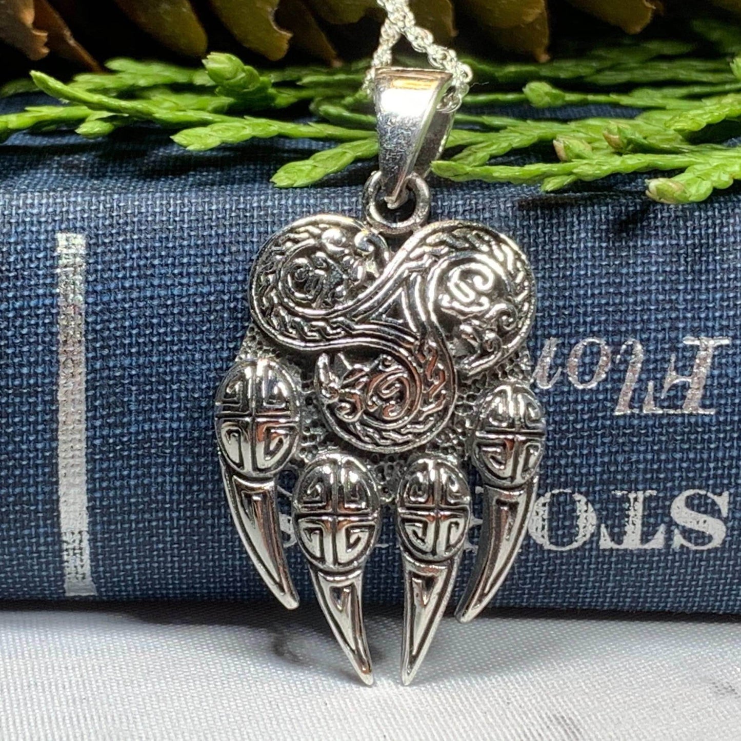 Mathan Celtic Bear Claw Necklace - 