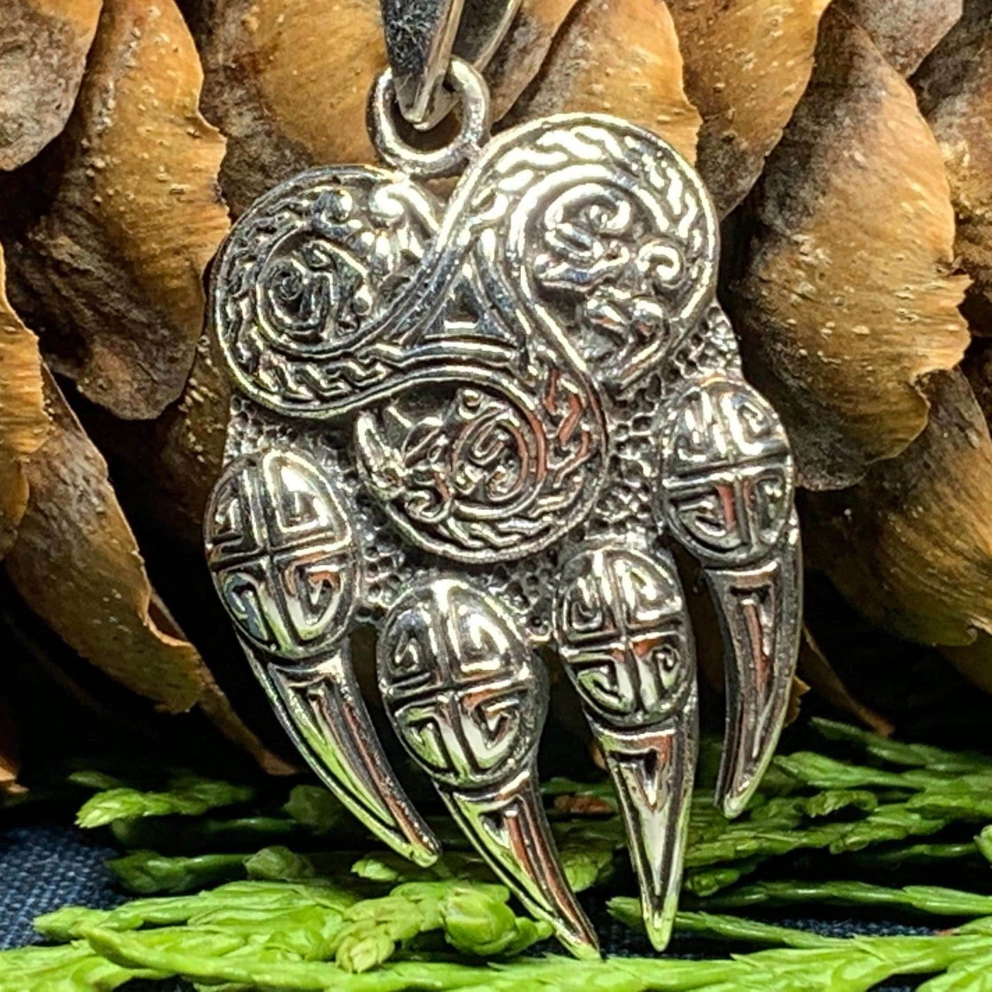 Mathan Celtic Bear Claw Necklace - 