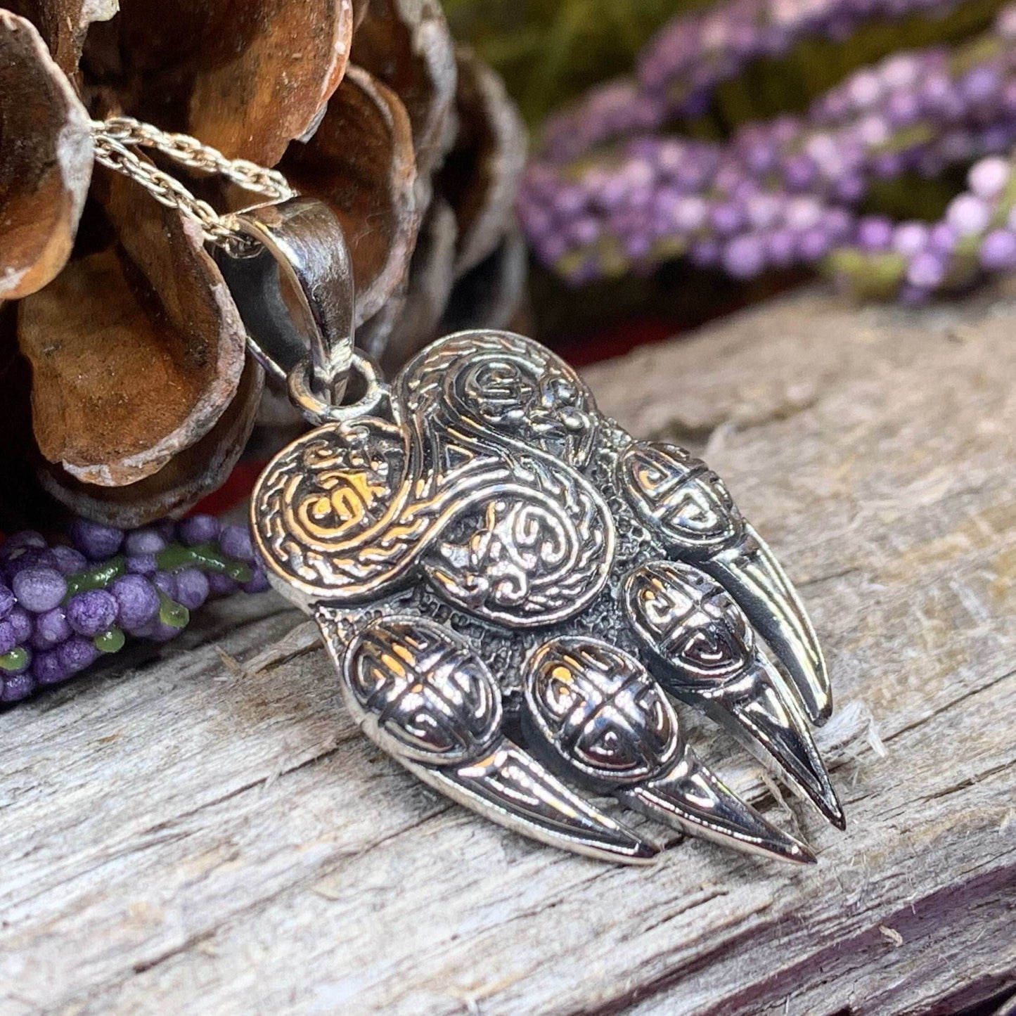 Mathan Celtic Bear Claw Necklace - 