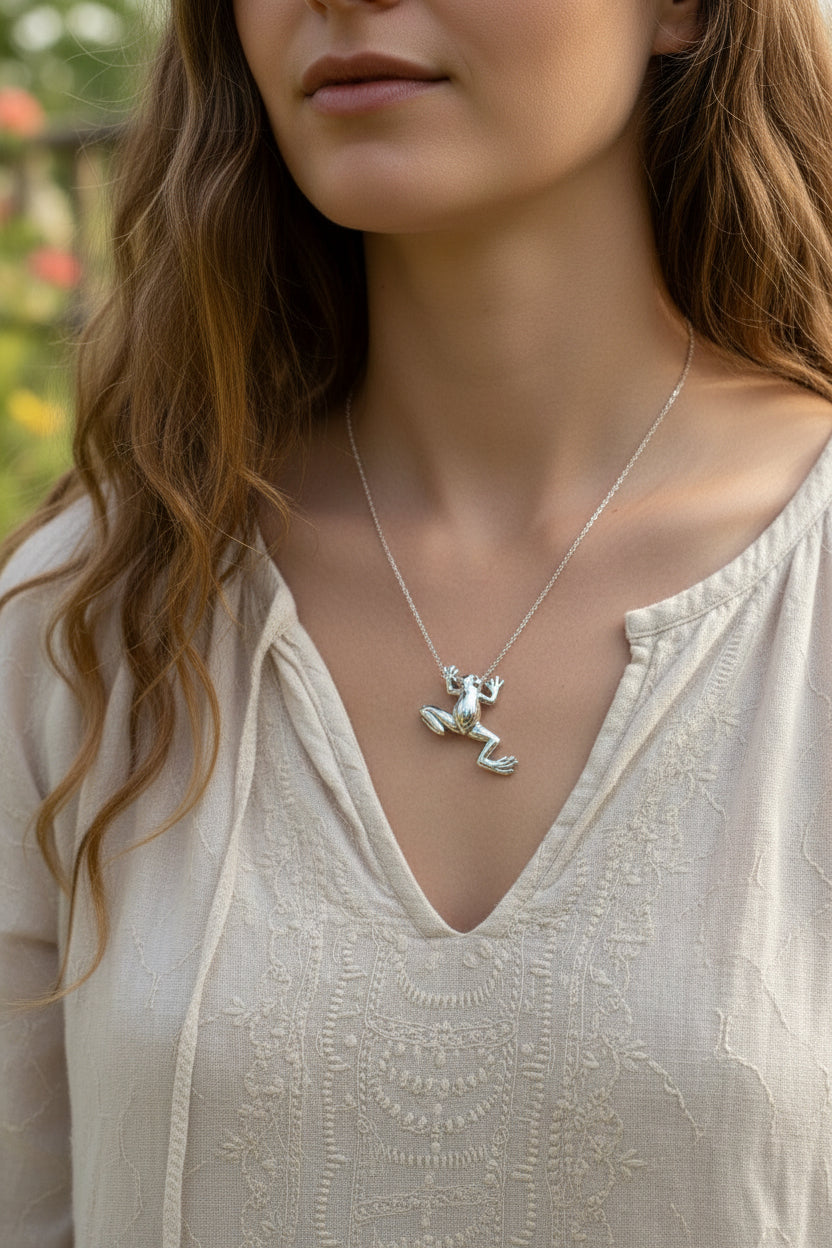 Jumping Frog Necklace