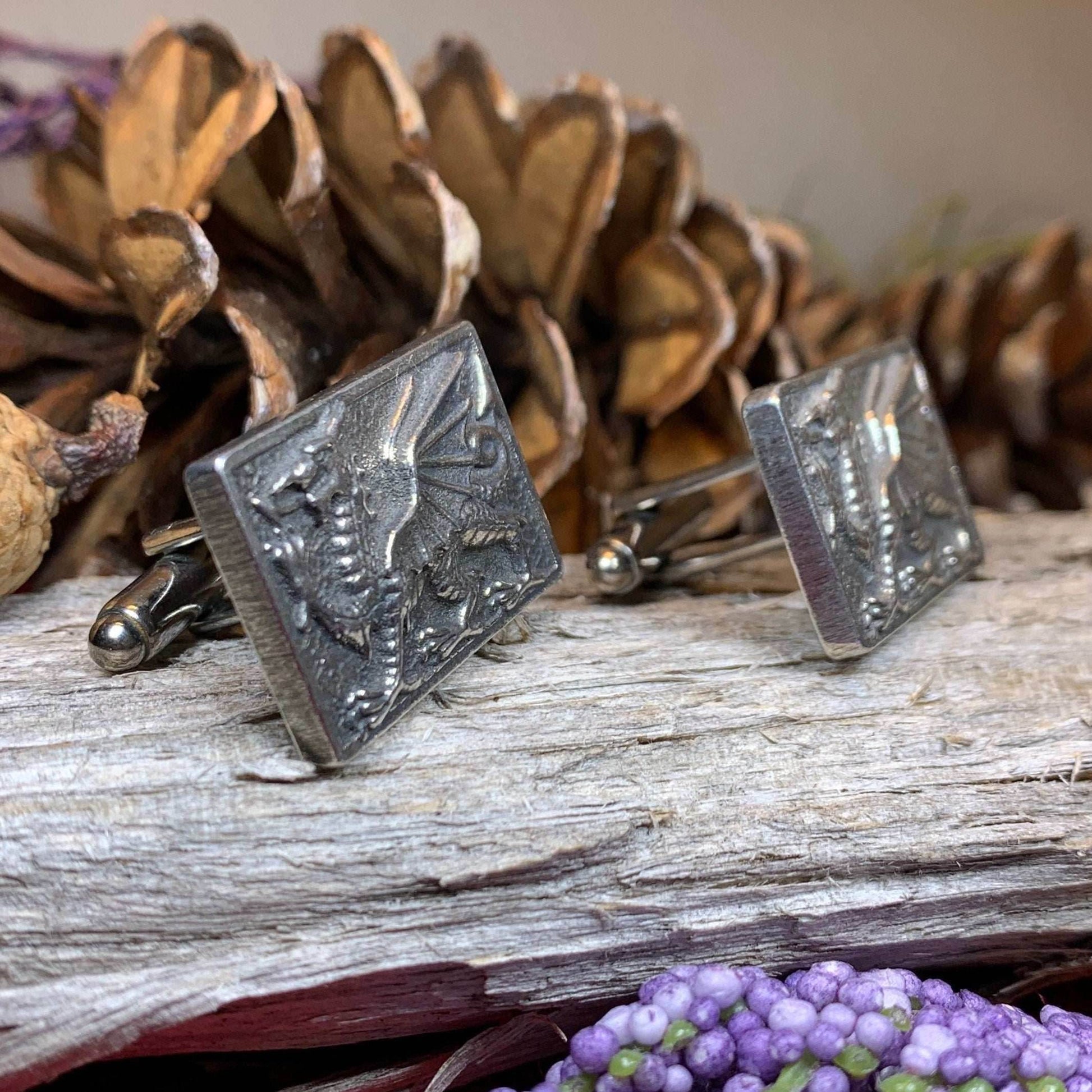 Aeron Welsh Dragon Cuff Links - 
