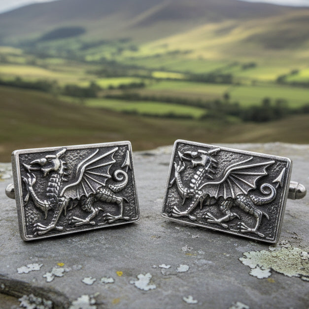 Aeron Welsh Dragon Cuff Links