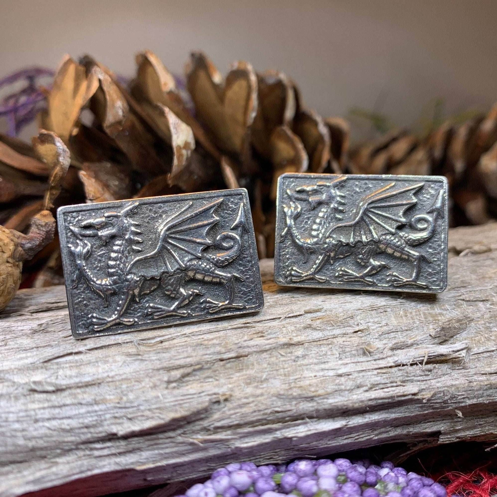 Aeron Welsh Dragon Cuff Links - 
