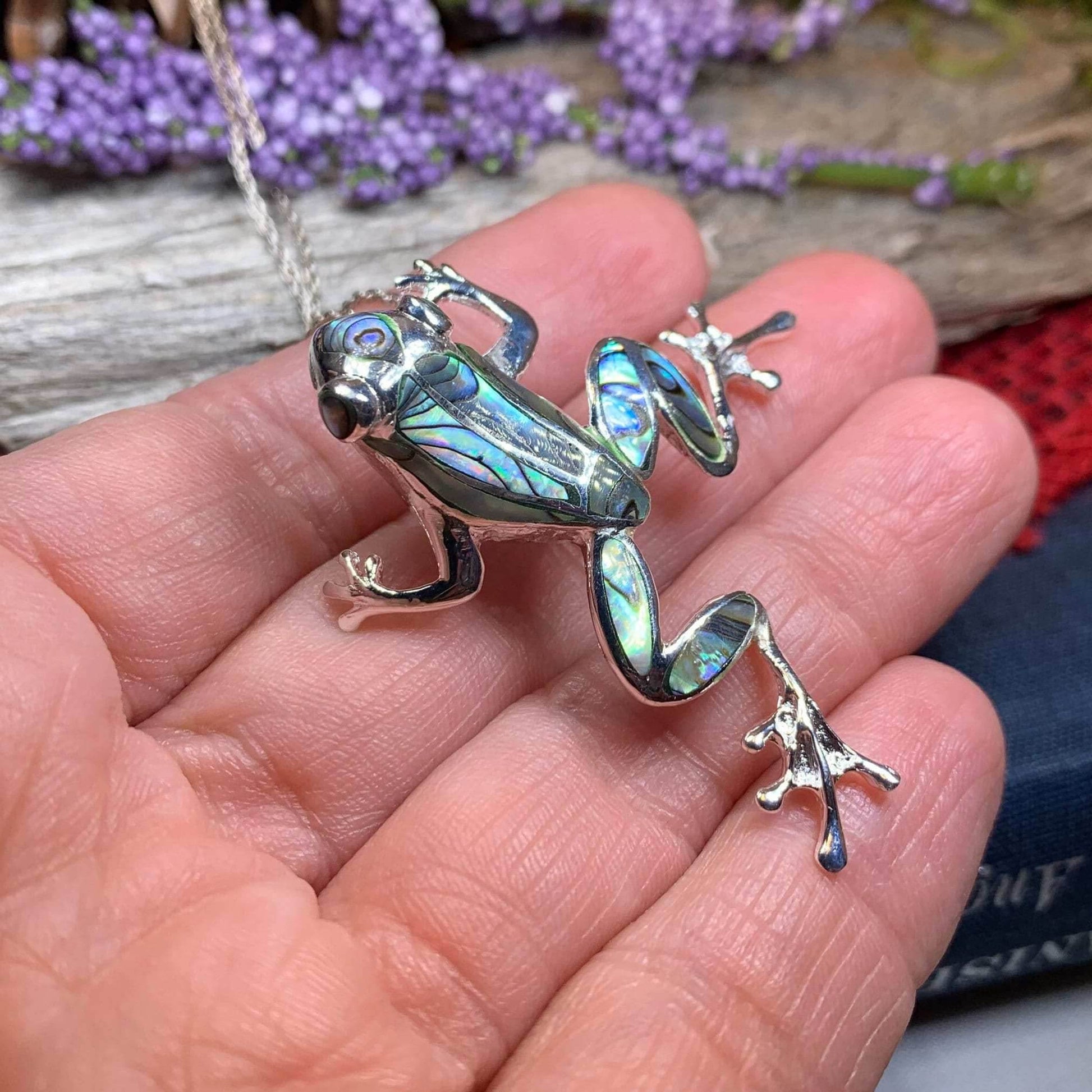 Abalone Frog Necklace - 18