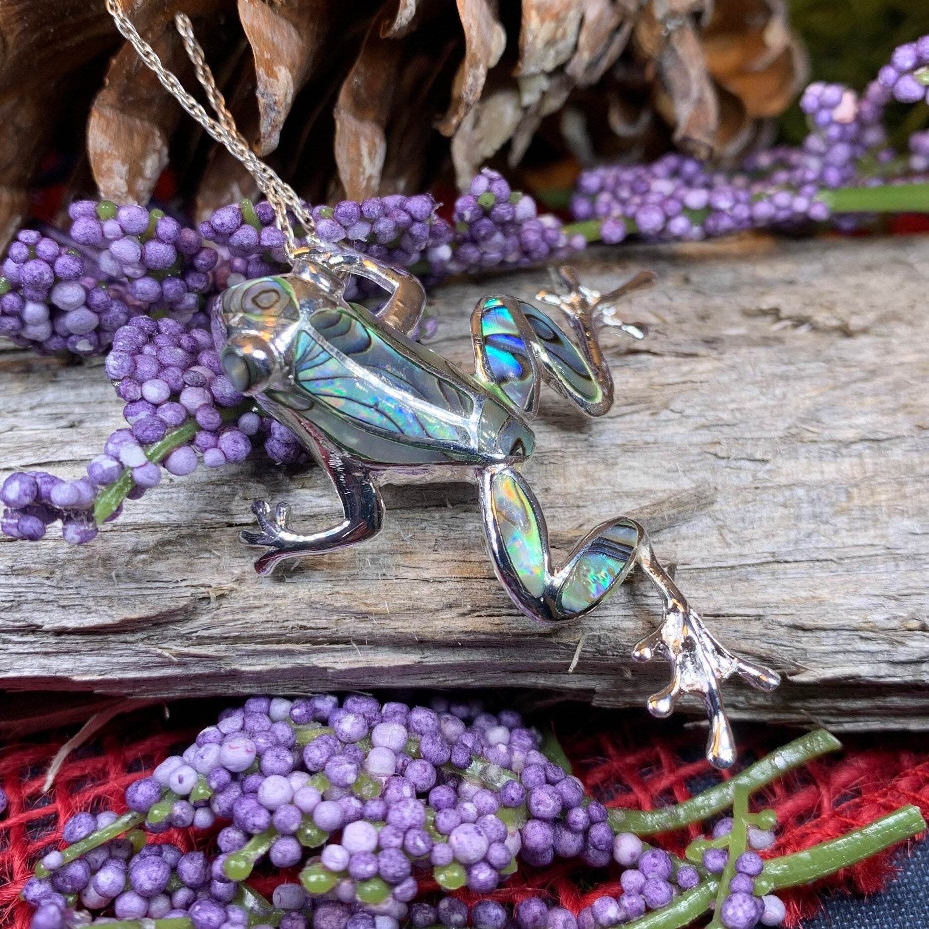 Abalone Frog Necklace - 18