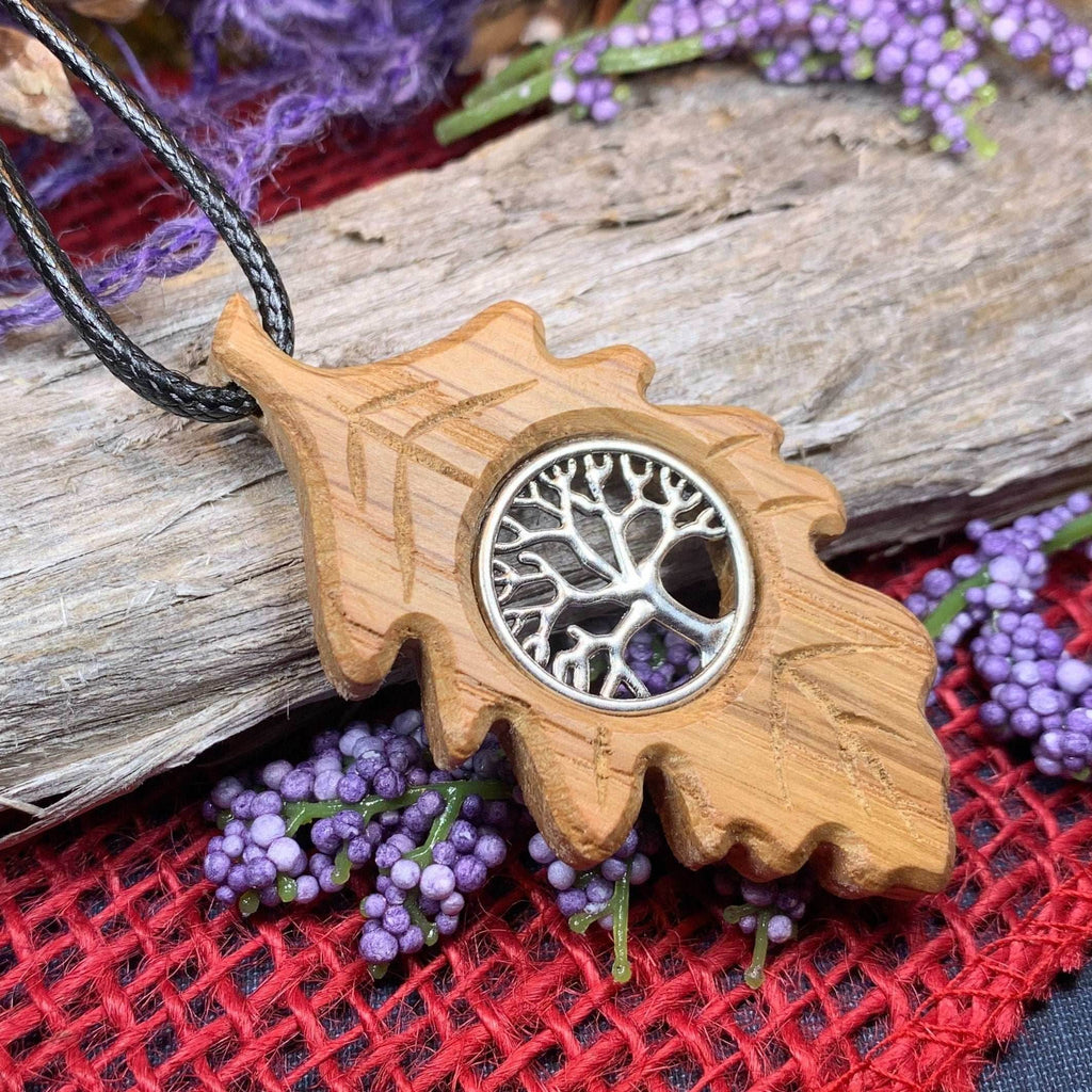 Weirwood Irish Oak Tree of Life Necklace - 