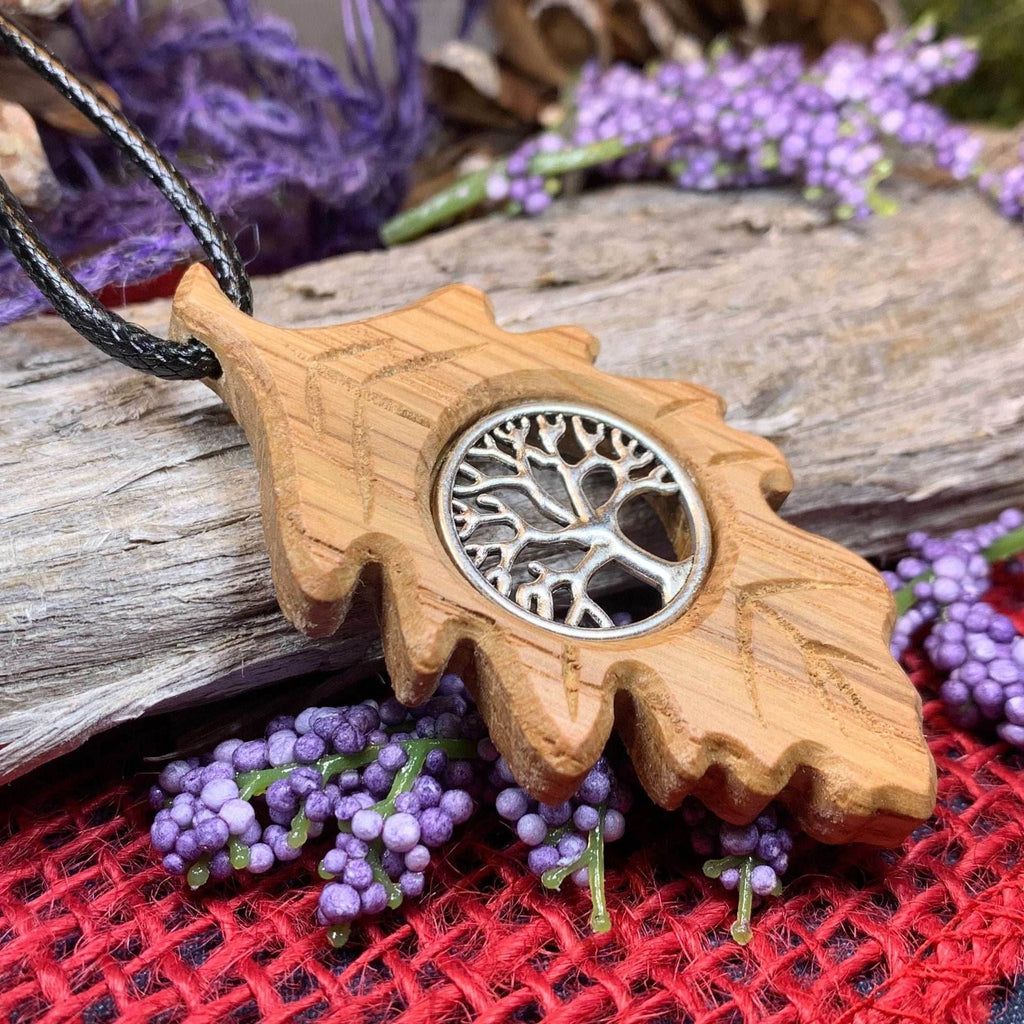 Weirwood Irish Oak Tree of Life Necklace - 