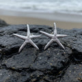 Satin Starfish Earrings