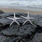 Satin Starfish Earrings