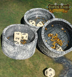 Dice Cup/Dice Bowl/Coaster-Fate's End Collection - Black / Small