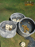 Dice Cup/Dice Bowl/Coaster-Fate's End Collection - Black / Small