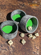 Dice Cup/Dice Bowl/Coaster-Fate's End Collection - Black / Small