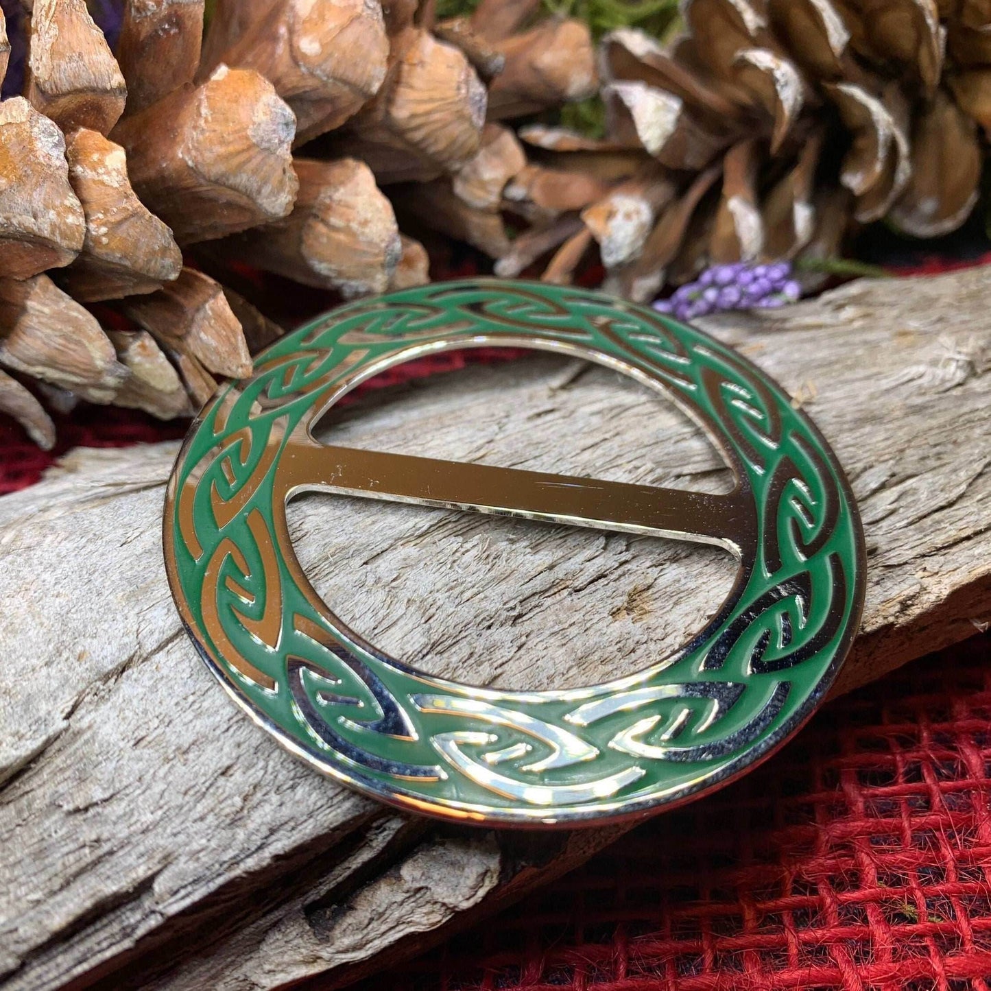 Mayfield Celtic Knot Scarf Ring - 