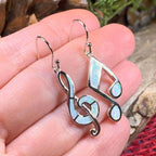 Symphony Opal Music Earrings - Blue