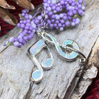 Symphony Opal Music Earrings - Blue