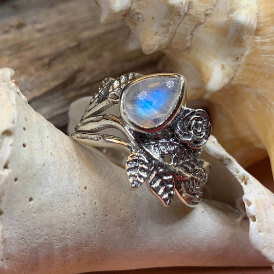 Wild Irish Rose Ring - 6 / Moonstone