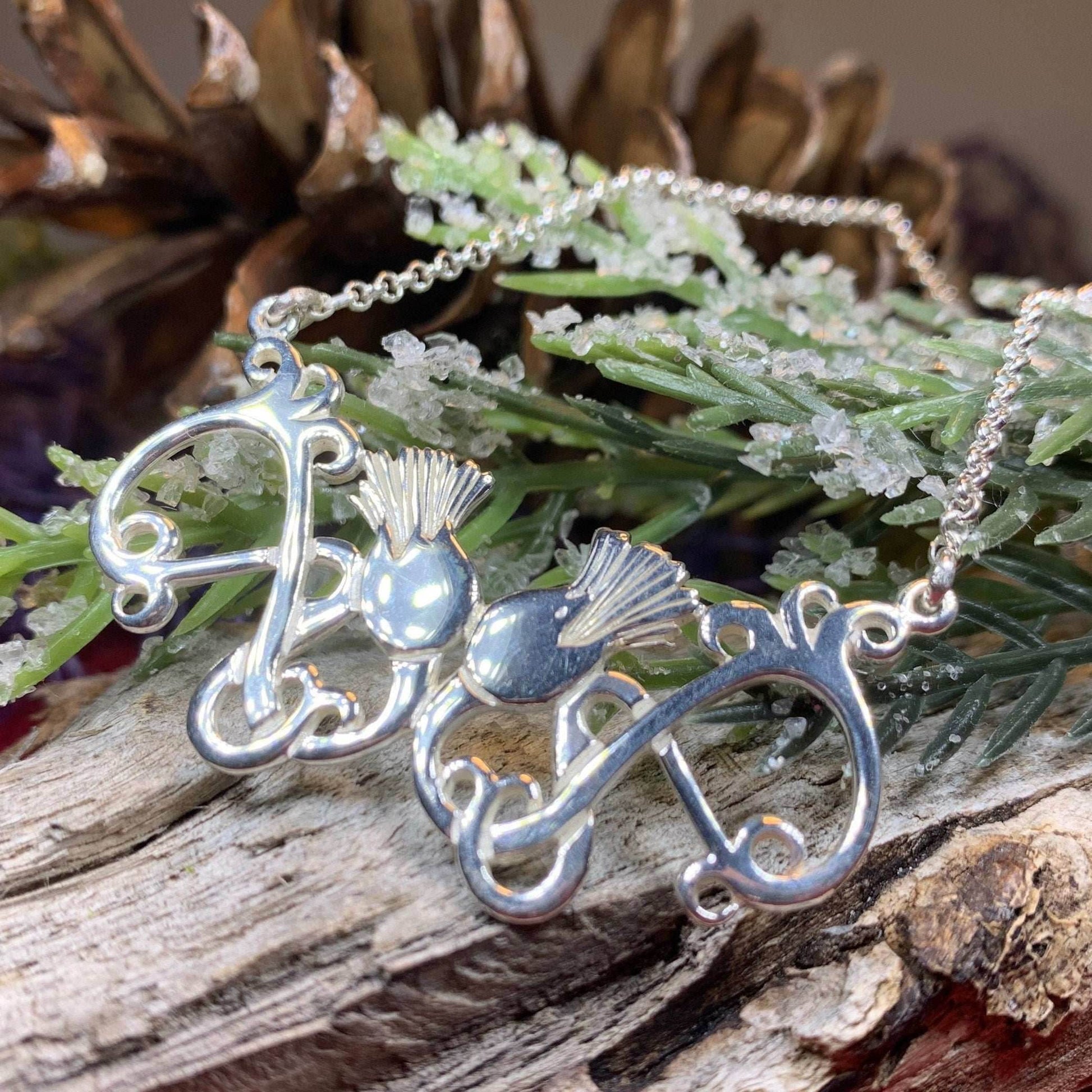 Scottish Meadow Thistle Necklace - 