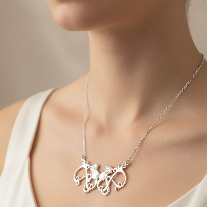 Scottish Meadow Thistle Necklace
