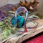 Heathergems Heart Scottish Bracelet - Blue Green