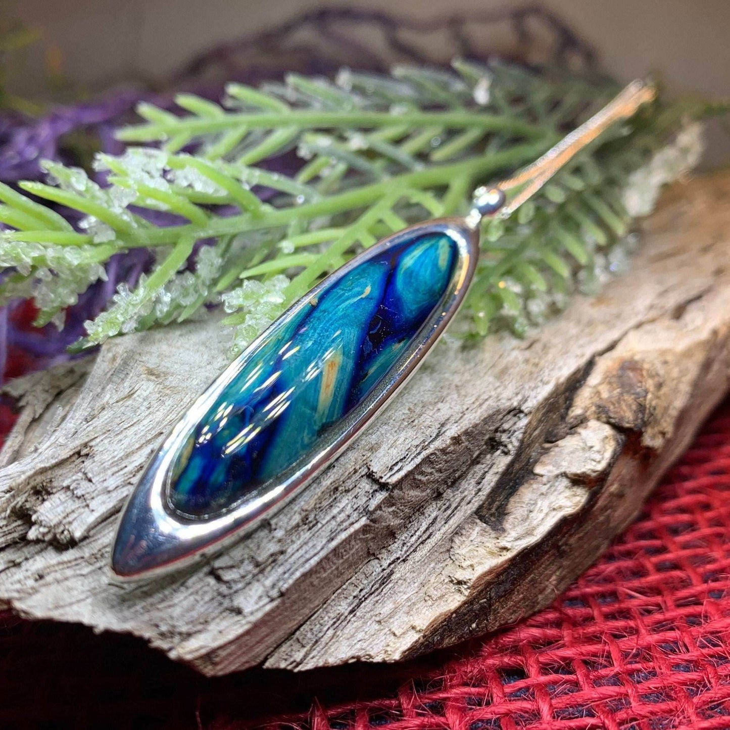 Scottish Highlands Heathergems Necklace - Blue/Green