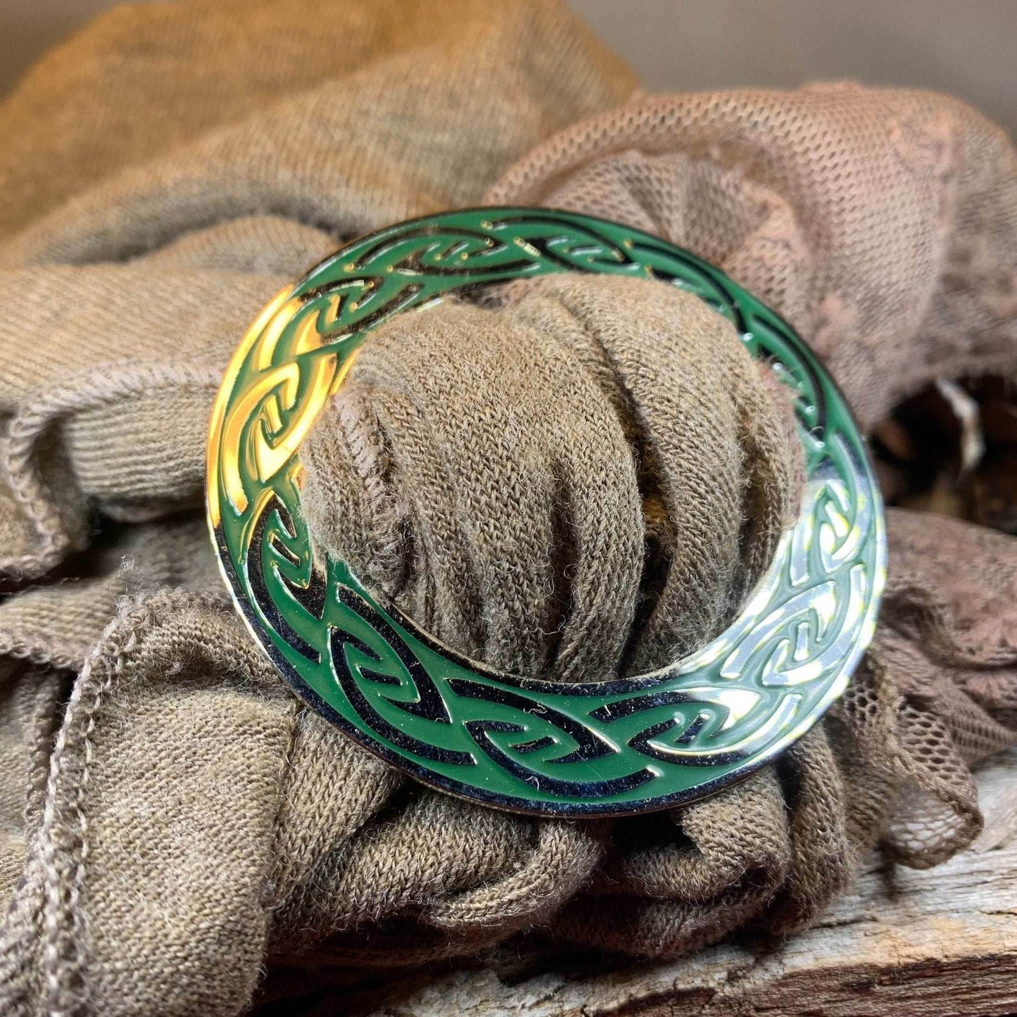 Mayfield Celtic Knot Scarf Ring - 