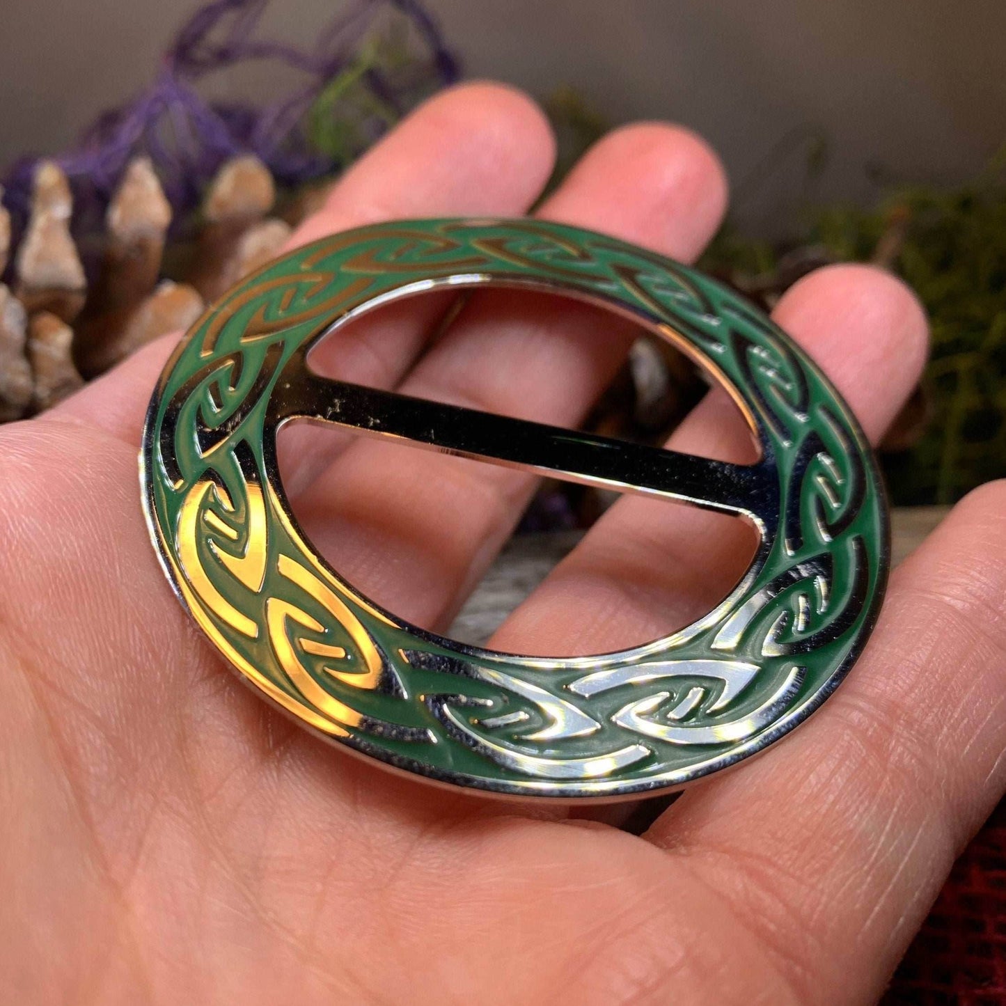 Mayfield Celtic Knot Scarf Ring - 