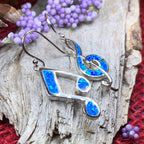 Symphony Opal Music Earrings - Blue