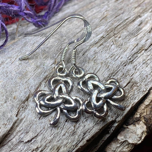 Shamrock Trinity Knot Earrings - 