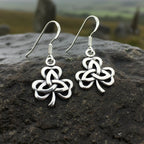 Shamrock Trinity Knot Earrings