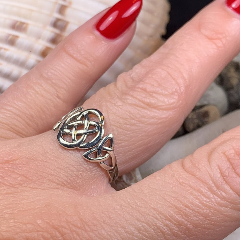 Asha Celtic Dara Knot Ring